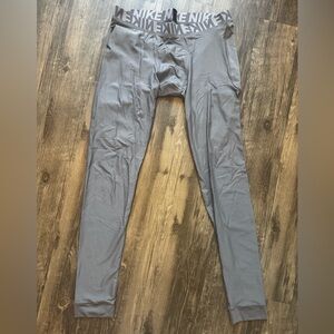 Nike Pro Dri-Fit Men’s Compression Training Tights – Gray (Size Large)